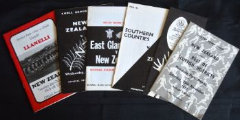 1972-3 and 1980 NZ in GB and Ireland Rugby Programmes (6): 72-3 v East Glam, Glasgow/Edinburgh, Rest