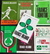 1970-82 France v Ireland Rugby Programmes (7): A sea of green covers for over a decade’s worth of