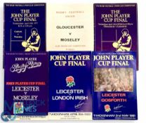 1972 to 75, 1977-1998 RFU KO Cup Final Rugby Programmes (26): 1st ever KO final and all the others