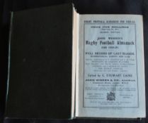 1924-5 Wisden’s Rugby Football Almanack: The second of the only three editions of this annual