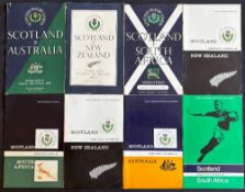 1954-69 Scotland v Major Tourists Rugby Programmes (8): v NZ (1st magazine style for Scots) 54, 64