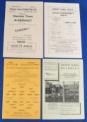 Swansea Town Football Programmes 1946-47 Reserves v Aldershot Res Combination, 1964-65 Ebbw Vale v