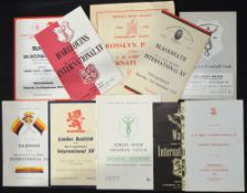 1952-66 and 1978 Twickenham Specials Rugby Programmes (10): Several of the ‘September Starters’