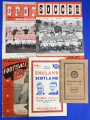 1949 Soccer magazine April 1949 with Manchester United on cover; 1948/49 Hotspur book of Football