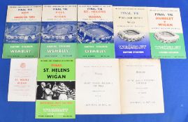 Wigan RLFC programmes, itineraries and souvenir publications 1948-1966 to include AWAY