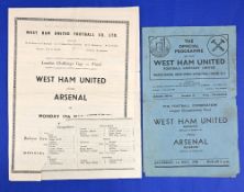 1948 Final of Football Combination League championship West Ham Utd v Arsenal at Upton Park 1st