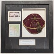 Fine 1962 Tourist Test Rugby League Cap awarded to Alex J Murphy OBE, tour of Australia and New