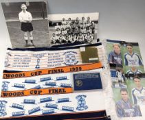 Luton Town FC Collectables, to include centenary token astro turf cutting 1985-1991, signed colour