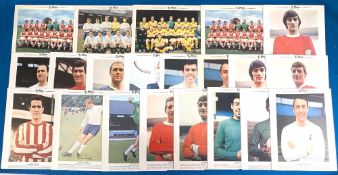 21x Ty-Phoo Tea large football teams and player cards c1960s: including Arsenal, Wolverhampton,