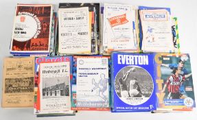 Approximately 300 assorted football programmes from the mid-fifties onwards to include English,