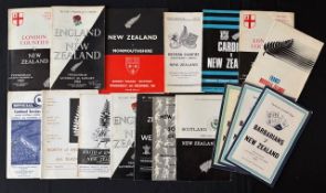1963-78 NZ Tourists to B Isles/France Rugby Programmes (17): 63-4 v London Counties and England;