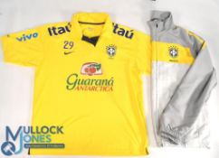 2012 Under 23 Brazil Official Match No.29 Worn Football Shirt - size XL - from a match in Cape
