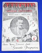 1949 Bohemians v Manchester United Harris testimonial match programme special edition 1st June