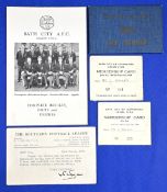 Selection of Bath City memorabilia to include 1959/60 Bath City champions of Southern League Premier