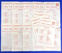1959/60 Manchester United reserves home programmes v WBA, Barnsley, Sheffield Utd, Manchester