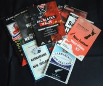 1978-2016 NZ/Welsh Interest Rugby Programmes (9): Swansea and W Wales v NZ, 1975, 2004 and 2006;