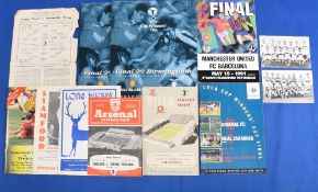 Mixed football programmes to include Luton Town v Dunstable Town 1959 Bedfordshire County
