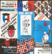 1966-82 France v England Rugby Programmes (9): The consecutive Paris examples across those years.