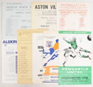 1969/70 Manchester United reserves away league match programmes to include Aston Villa, Bolton