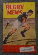 1956 NSW v South Africa Rugby Programme: Neat attractive A5 issue from Sydney, VG at nearly 70 years