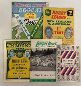 1954 GB in Australia Rugby League Programmes (5): 2nd and 3rd tests at Brisbane and Sydney, plus