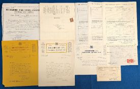 Bradford (Park Avenue) Football Letter and Documents, to include a 1933 letter to Wolves manager