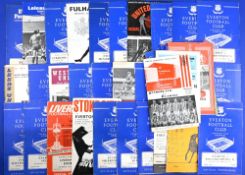 11965-70 Everton Football Programmes Collection Home and Away Fixtures, to include Home -