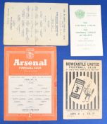 1953/54 England v Young England international trial at Highbury 30 April 1954 (Cockburn, Byrne,