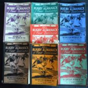 1955-61 inc Rugby Almanack of New Zealand (7): A further desirable run of this excellent annual