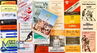 1975-2004 WRU Cup Rounds Rugby Programmes (56): Great broad selection of over 50 comparative ‘