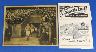 1957/58 Preston NE v Manchester United Div. 1 programme 9 November 1957; b&w press photo with
