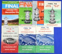 Selection of FAC final programmes 1961 Spurs v Leicester City, 1962 Spurs v Burnley, 1963 Manchester