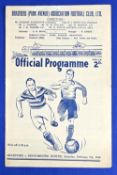 1948/49 Bradford Park Avenue v Manchester United FAC 4th round replay match programme 5 February