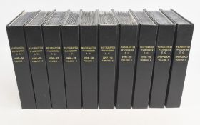 Wolverhampton Wanderers FC home football programmes in binders to include seasons 95/96, 96/97, 97/