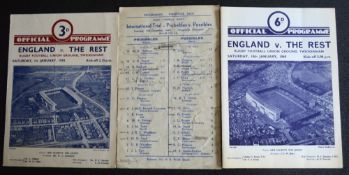 1949-69 England Rugby Trials Programmes (3): Well-worn and written on but scarce and evocative,