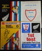1968 and 1979 NZ v France Rugby Programmes (4): 2nd test at Wellington and v Southland ‘68; 1st test