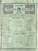 1962 British and I Lions in S Africa Rugby Programme: Familiar square paper foldover issue for the