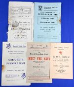 Pre-War 1935 at Wrexham, Wales v Scotland schools match itinerary 4 page card covering April 12th to