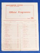 1955/56 Public Practice Matches programme Reds v Blues senior match (3pm) plus Reds v Blues junior