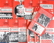 Collection of Liverpool home programmes 1970s (135+) + 1960s (16), European match homes 1969-1978 (
