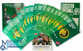 1965-2007 Leicester RFC Rugby Programmes (27): Another good variety from the Midlands club with