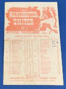 1945/46 FAC 3rd round Manchester United v Accrington Stanley programme 9 January 1946 no. 13