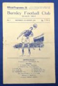 1946/47 1st match after WW2 Burnley v Coventry City Div. 2 31 August 1946; rusty staple o/wise
