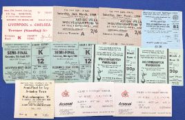 1960-1981 Cup Semi Final Tickets, most Wolves related, to include Aston Villa v Wolves 1960 x 2,