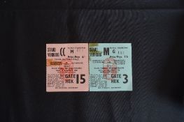 1958 Rugby Tickets Transvaal and Combined Transvaal v Barbarians (2): Nice pair, a tiny piece of