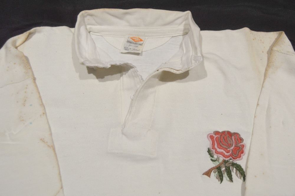 1980 Fran Cotton’s Matchworn England Jersey, Grand Slam Season: A classic jersey from a classic - Image 2 of 3