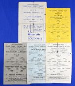 1943/44 Shropshire County Cup s/f RAF (M) v 20 ITC single sheet, Charity match RAF XI (Bert