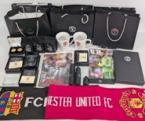 Collection of Manchester United Executive Box Match Day Gifts: for matches v Swansea 02, 01, 16 with