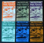 1953-1958 New Zealand Rugby Almanacks (6): Almost all originals and in VG condition, that same