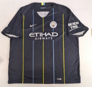 2018-2019 Manchester City Replica Nike Away Football Shirt short sleeve with Etihad sponsor size 3XL